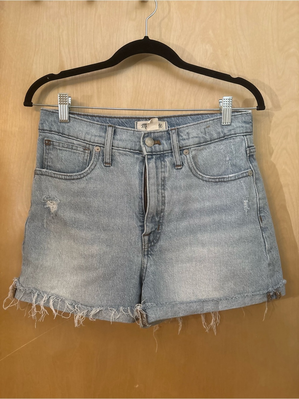 MADEWELL Women’s High Rise Denim Shorts Sz 27